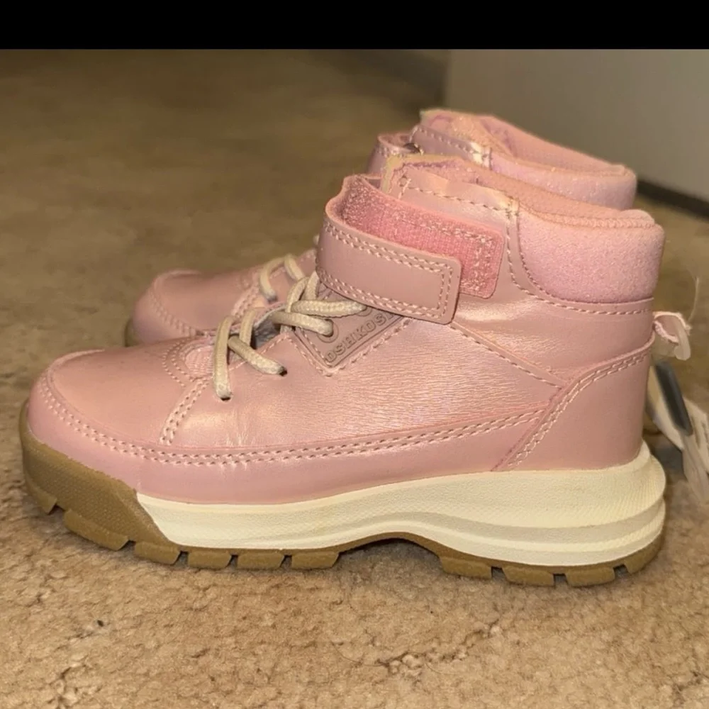 OshKosh B'gosh Pink Kids High-Top Boots